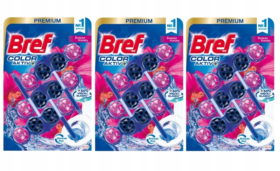 

Bref zawieszka do Wc barwiąca Kwiaty 3szt x 3