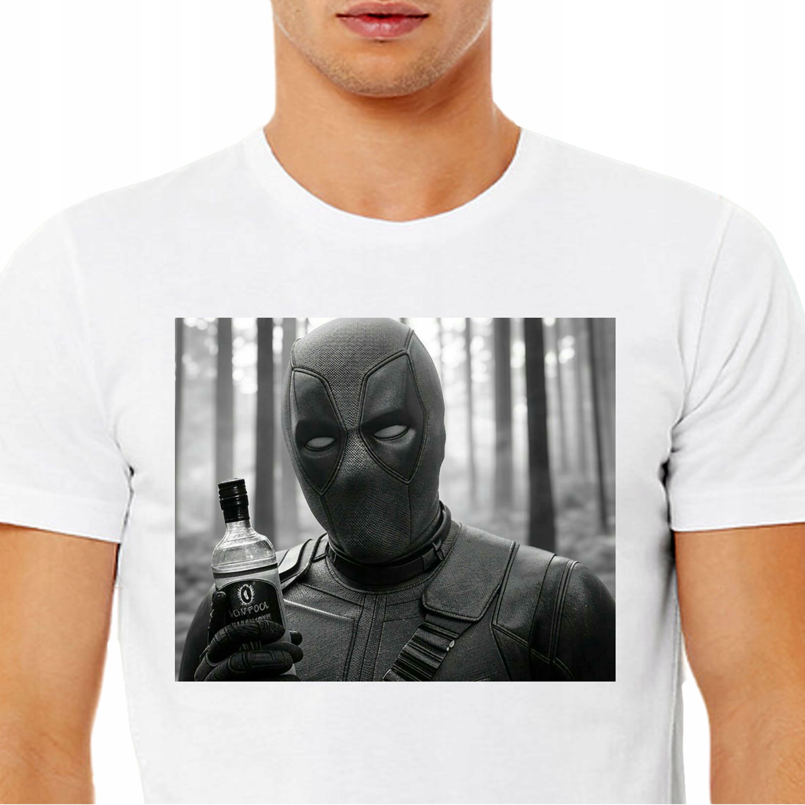 3443 Vtipné Tričko Deadpool V Lese, Vodka, Prémiová Kvalita S