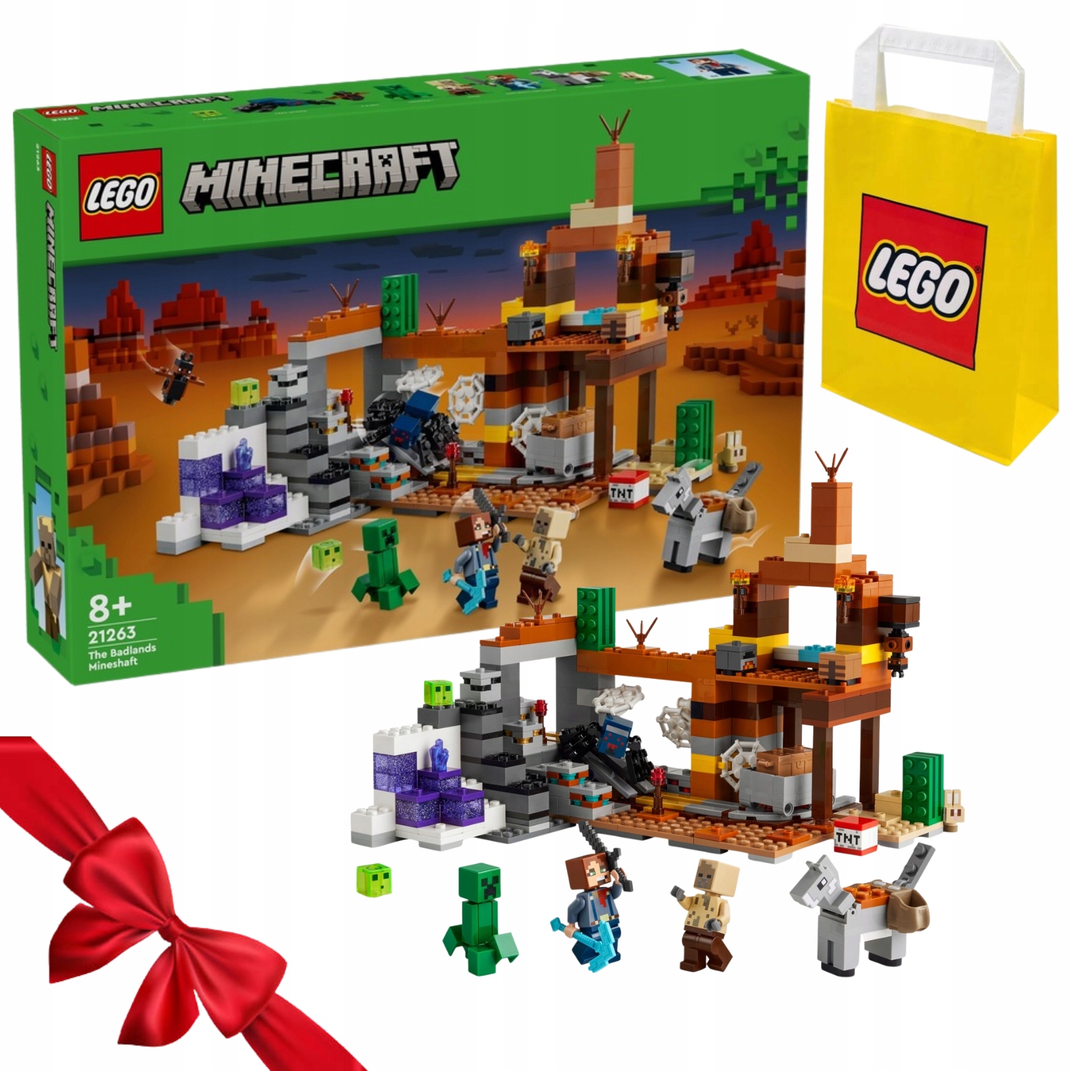 Zestaw Klocków Lego Minecraft Kopalnia W Badlanach 538 Elementów 21263