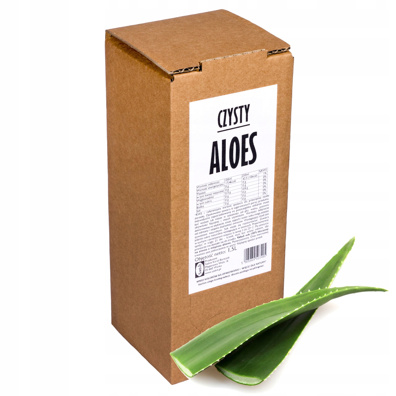 

sok aloes 100% sok z aloesu aloesowy 1,5L