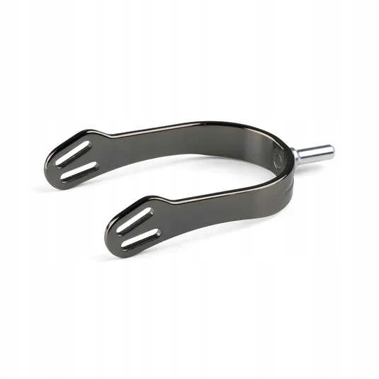 Ostrogi aluminiowe Horze Alu z wymiennymi końcówkami czarne