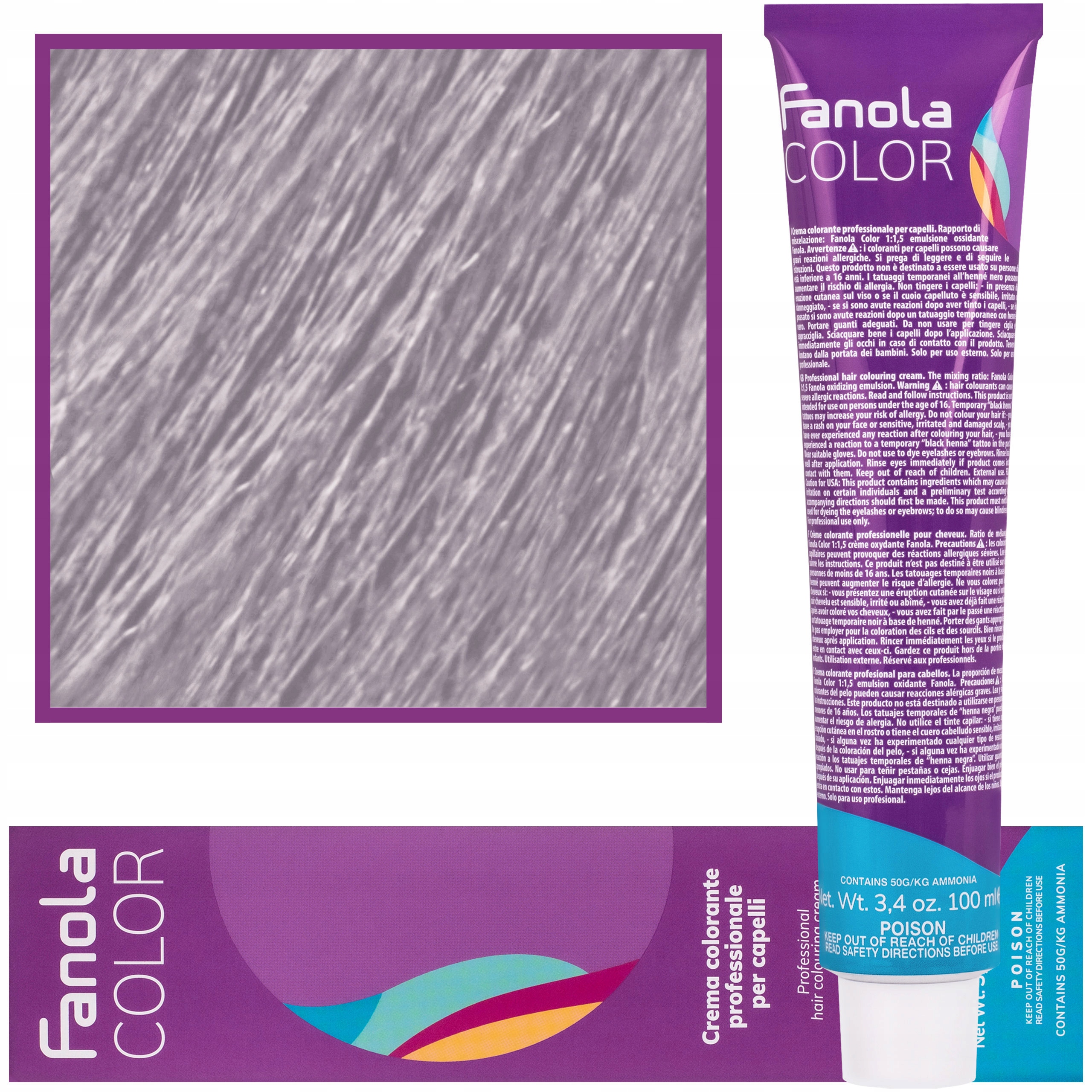 

Fanola Crema Colore farba 100ml Argento Srebrny