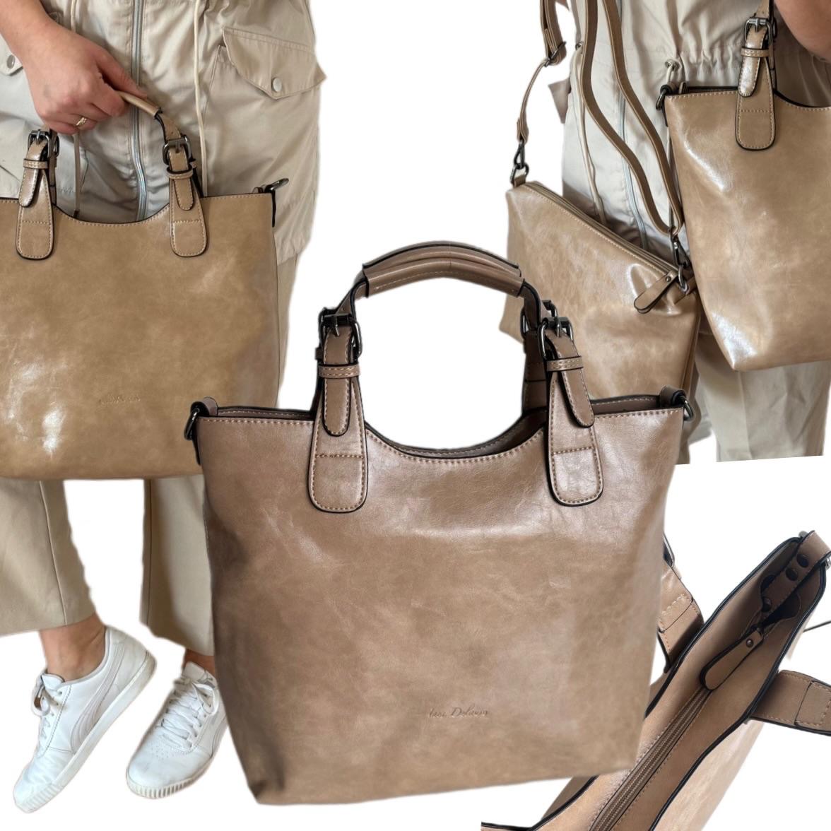 Dámská Kabelka Dárek Na Velikonoce Béžová Taška Ines Delaure Dárek Nová