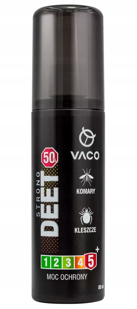 Spray Strong na komary, kleszcze i meszki Vaco Deet 50