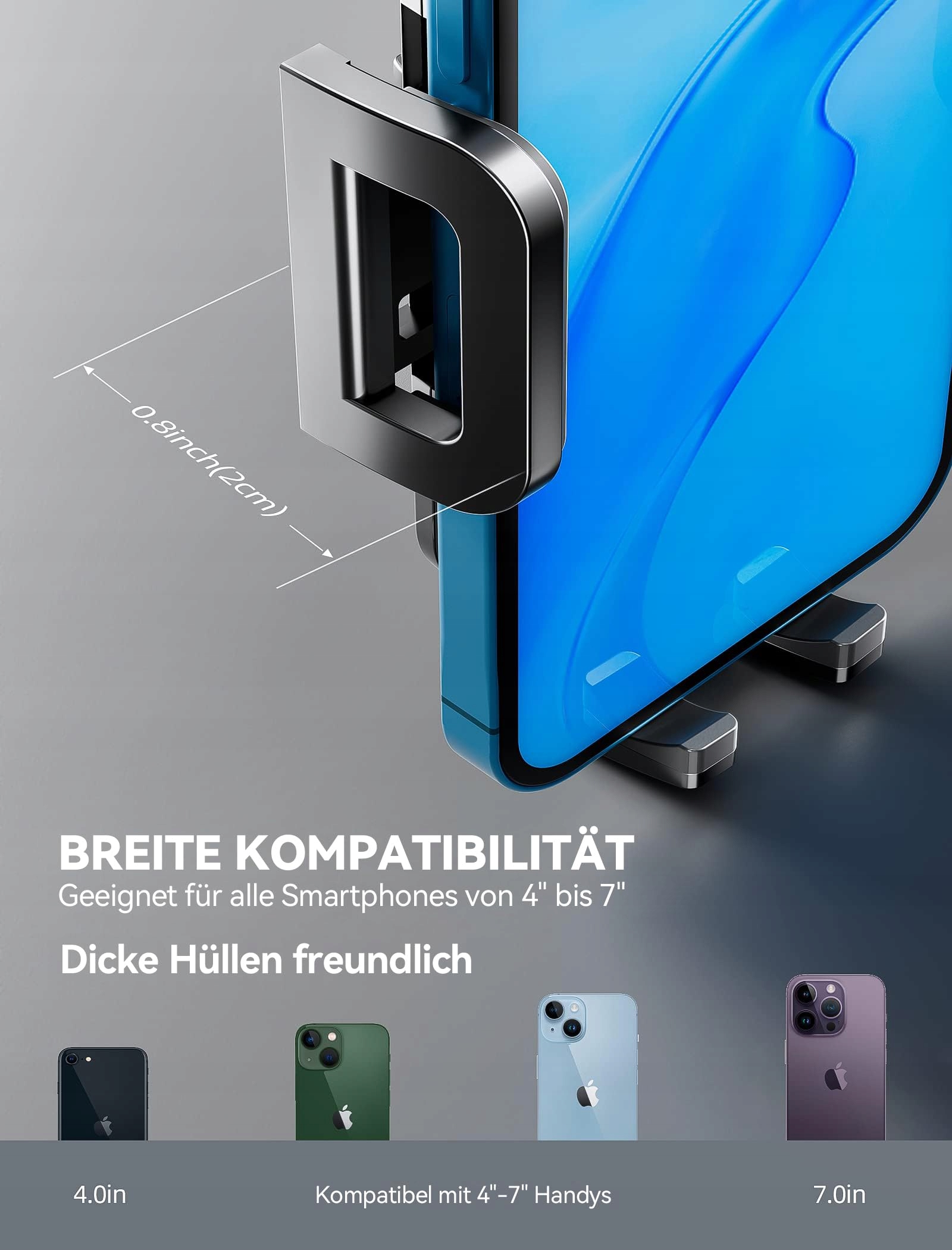 TOPGO Regulowany Uchwyt Samochodowy do iPhone 16 Pro Max — miniatura 7