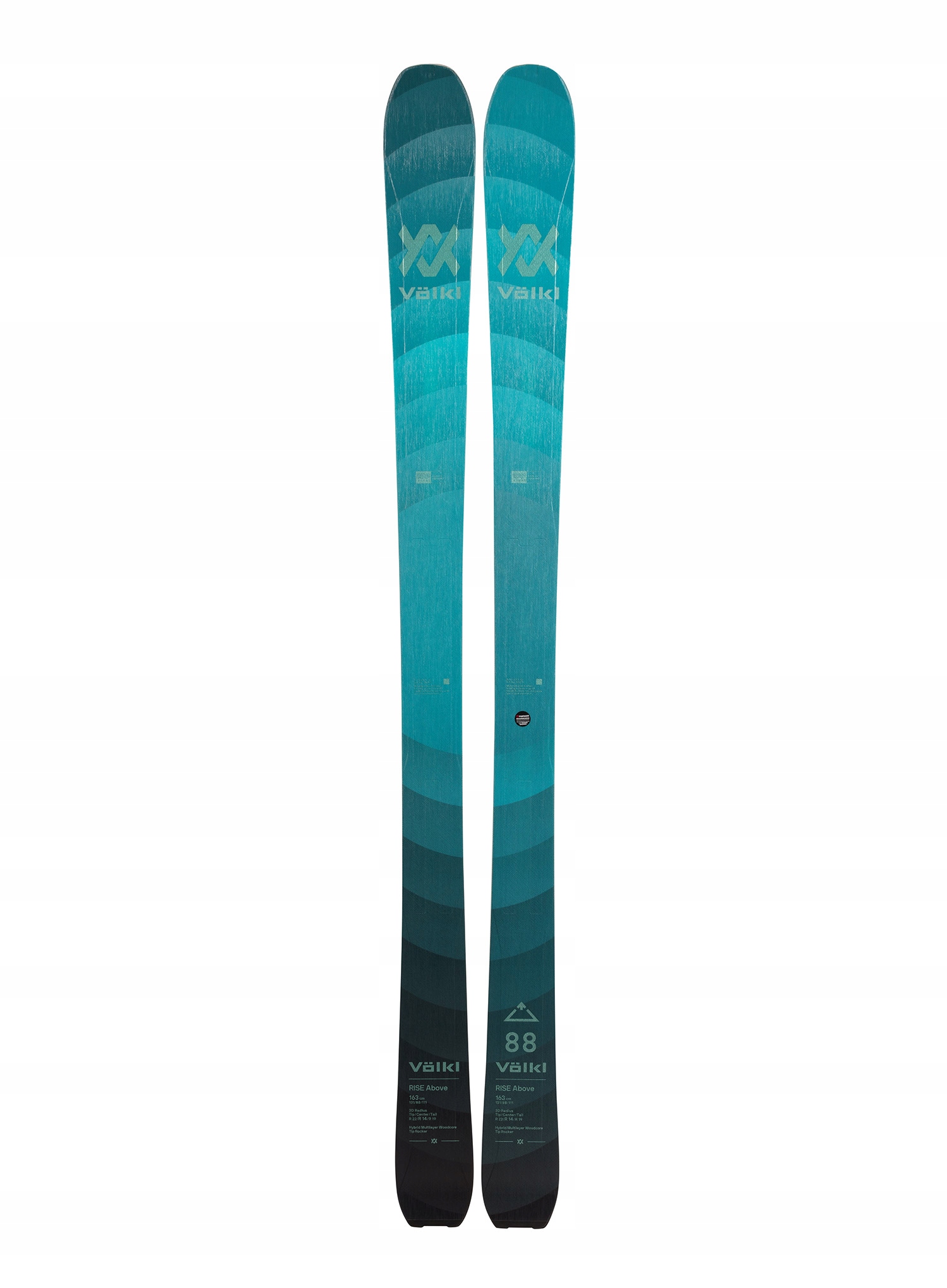 Dámské skialpinistické lyže Volkl Rise Above 88 Flat 163 cm