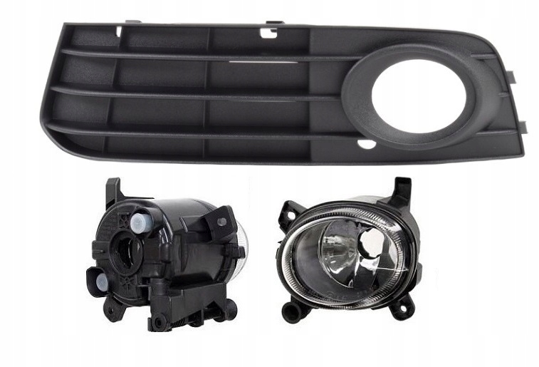 135529-E2 - Галоген + решетка AUDI A4 (B8), 2007-2011 л