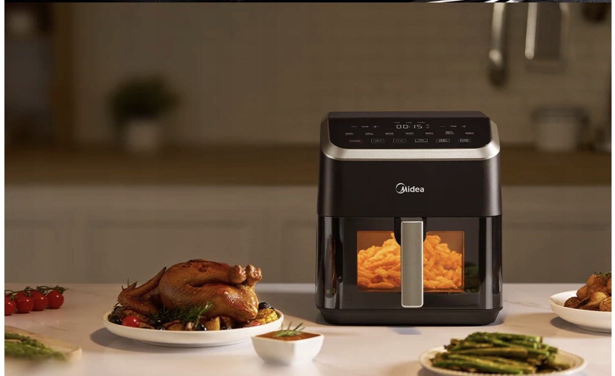 MIDEA Frytkownica Beztłuszczowa 5L HeatXpress 90% Mniej Oleju — miniatura 4
