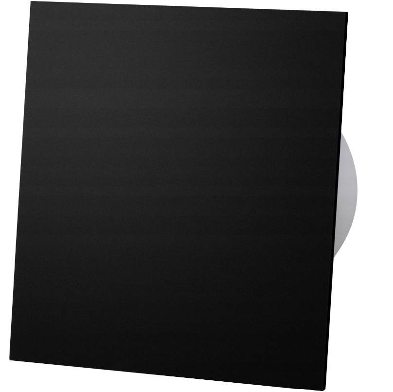 Wentylator Łazienkowy 100 mm Panel Czarny Połysk Plexi Cichy Airroxy
