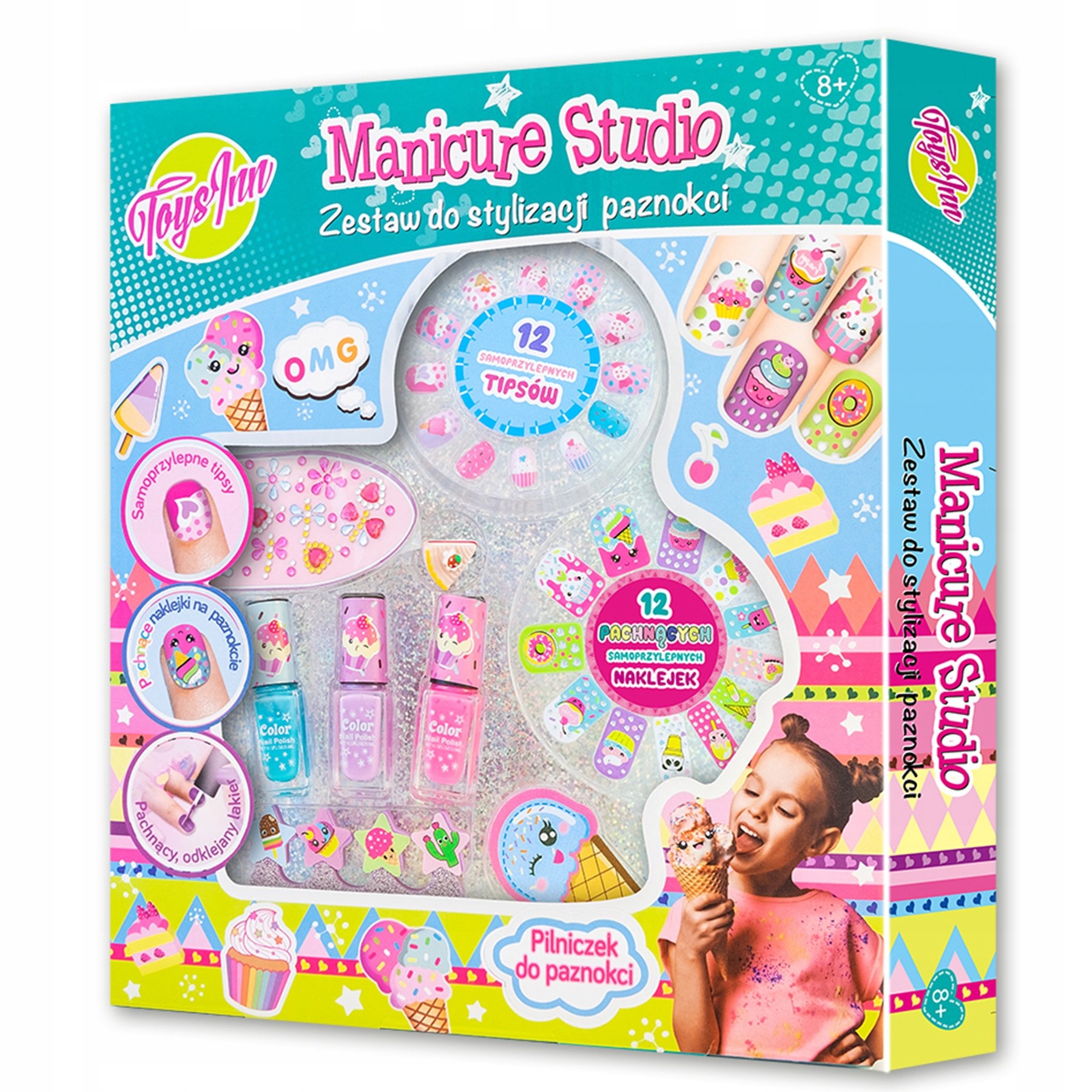 

Zestaw Manicure Studio 3 lakiery sweet Toys Inn