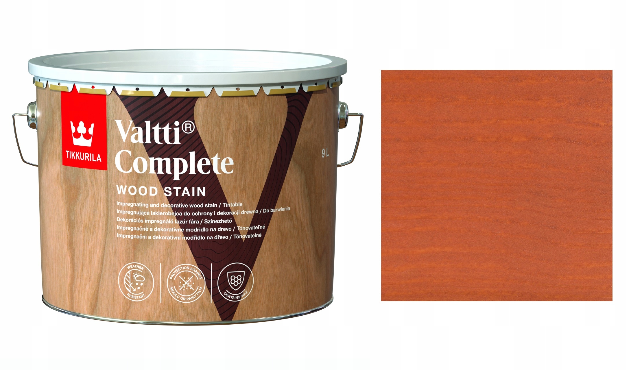 Tikkurila Valtti Complete 9L 5056 Kettu Lakierobejca Rozpuszczalnikowa
