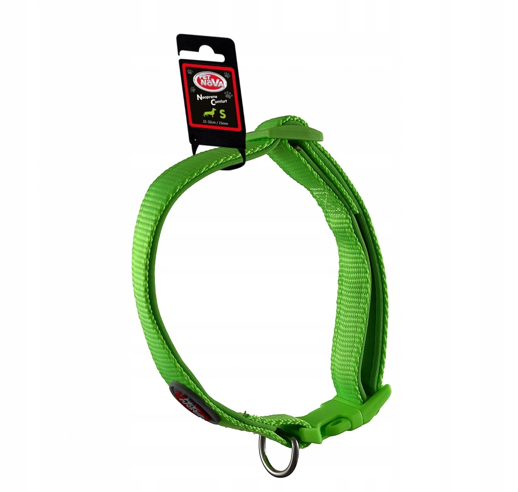 

Pet Nova Regulowana Obroża nylon Comfort S Zielona