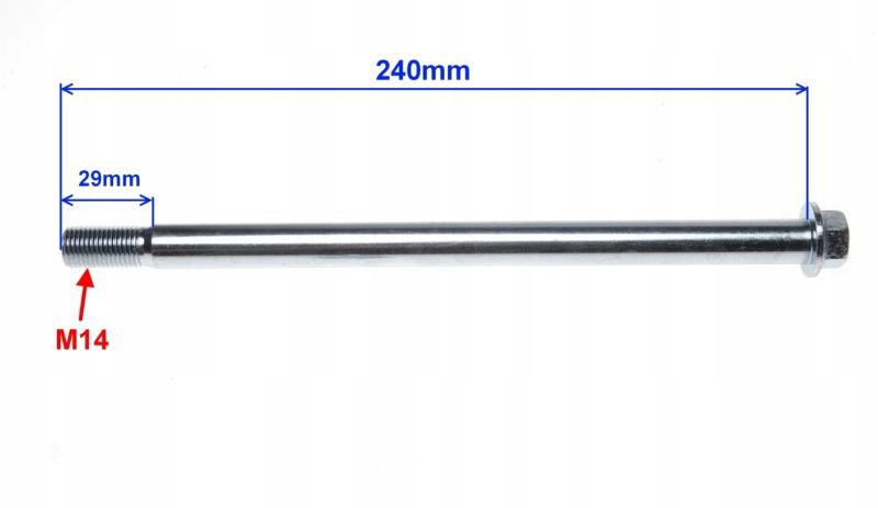 OŚ OŚKA ŚRUBA WAHACZA TYŁ ROMET ZETKA Z ZK 50 125 Producent Kengo