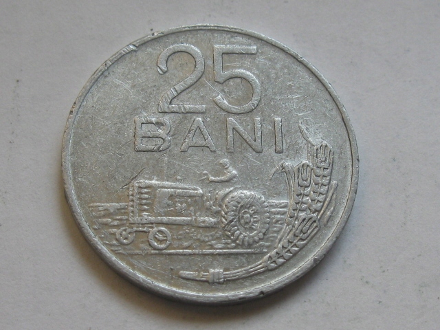 nr397 Rumunia Moneta 25 Bani 1982