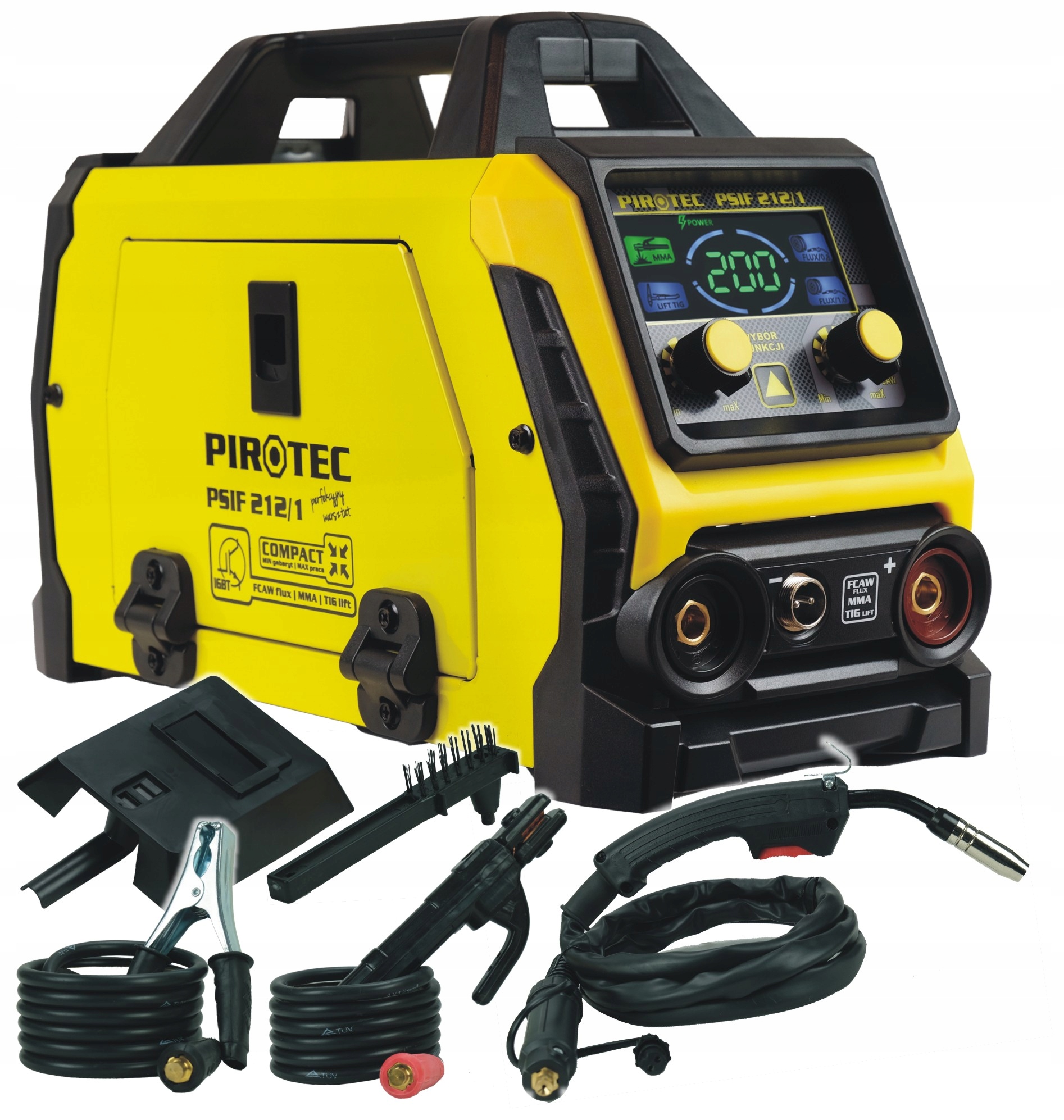 spawarka inwerterowa Mma Tig lift migomat Fcaw Flux 200 A Igbt synergia