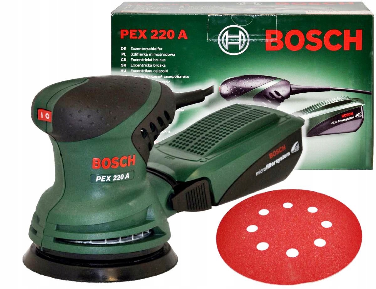 

Szlifierka Mimośrodowa Pex 220A Bosch