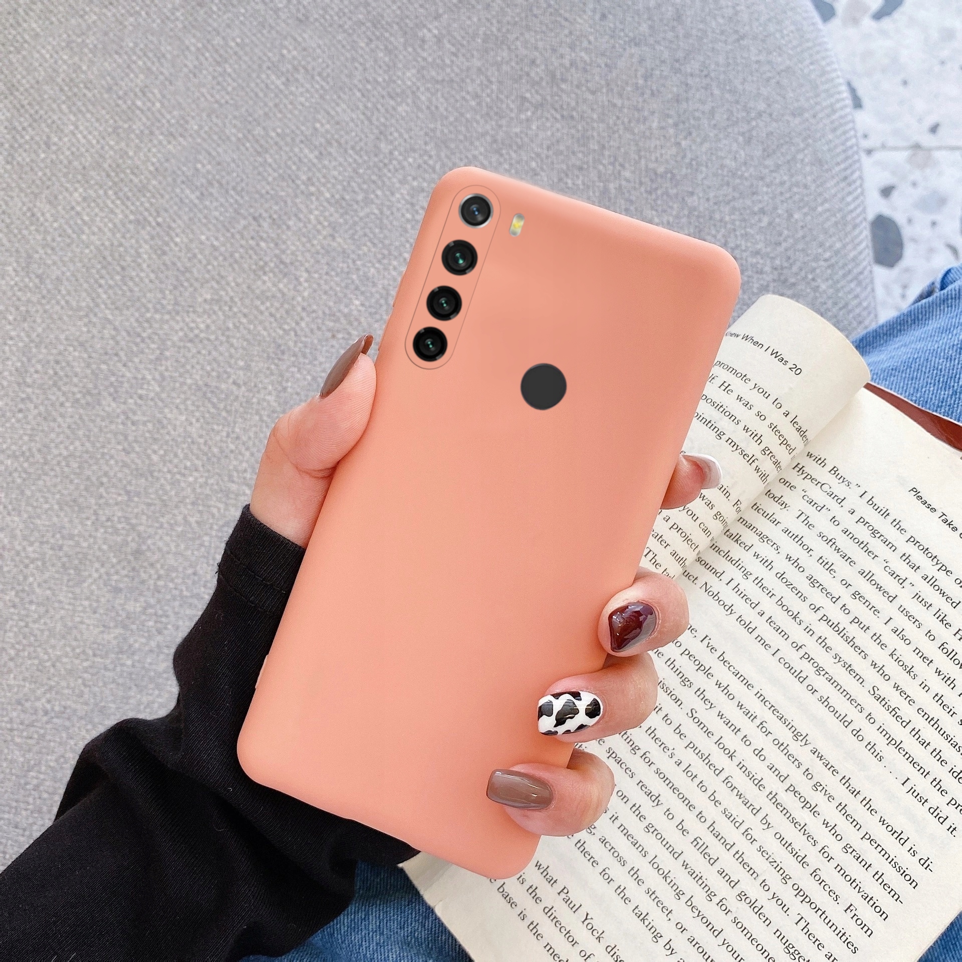ETUI DO XIAOMI REDMI NOTE 8T SILIKON KOLOR + SZKŁO Typ plecki