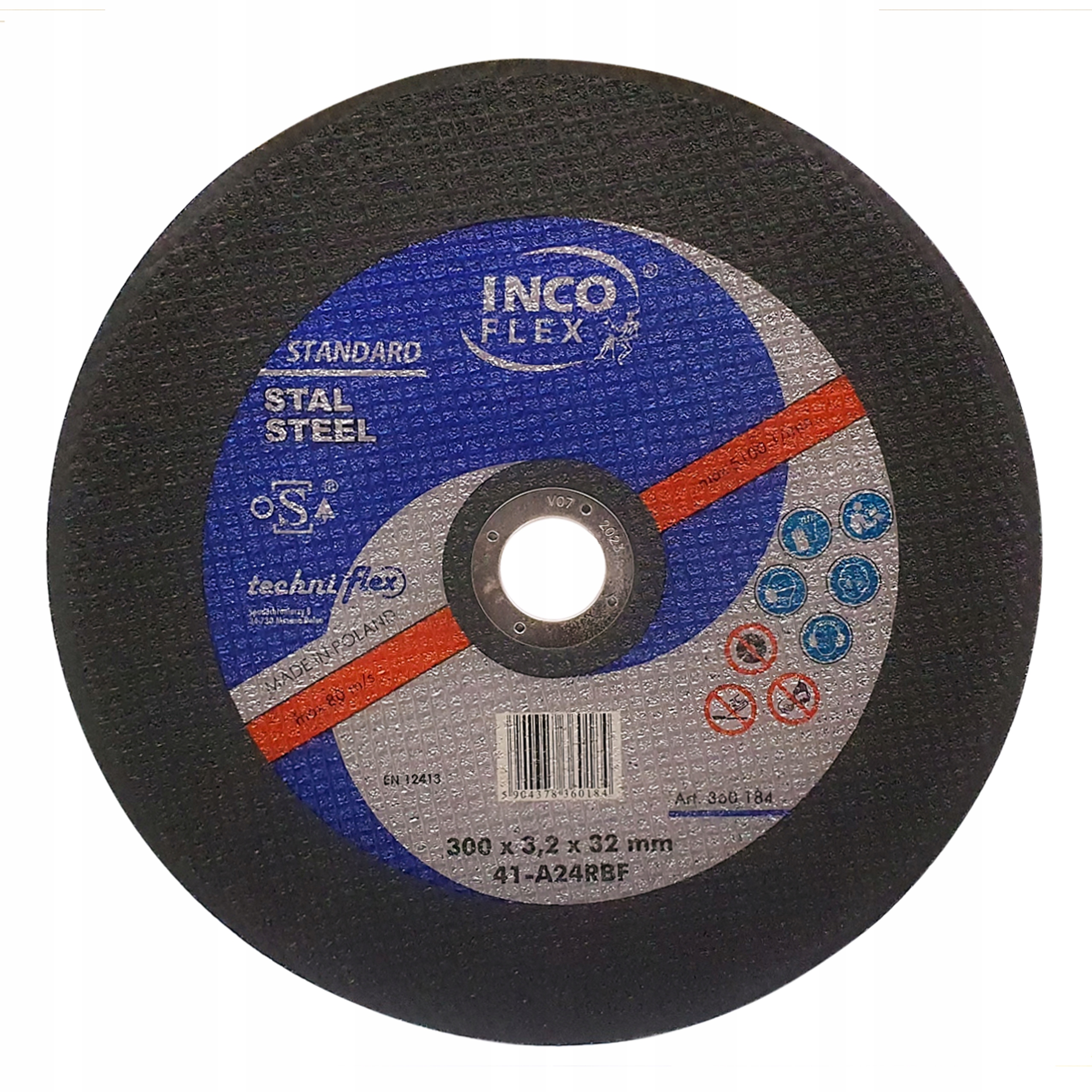 TARCZE 300x3.2x32 DO CIĘCIA METALU STALI INCOFLEX