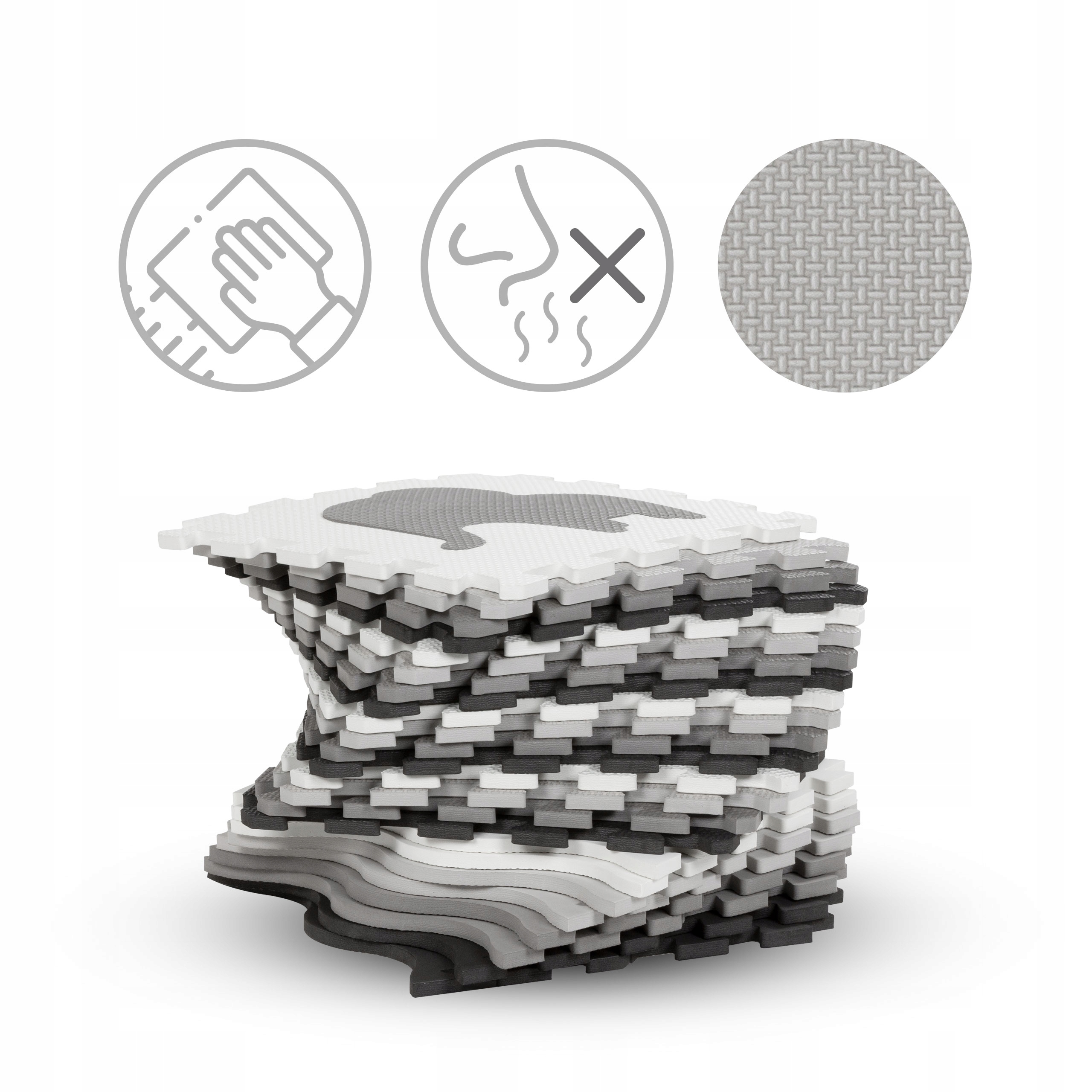 MATA PIANKOWA EDUKACYJNA PUZZLE PIANKOWE XXL KIDWELL HAPPY Wiek dziecka 3 lata +