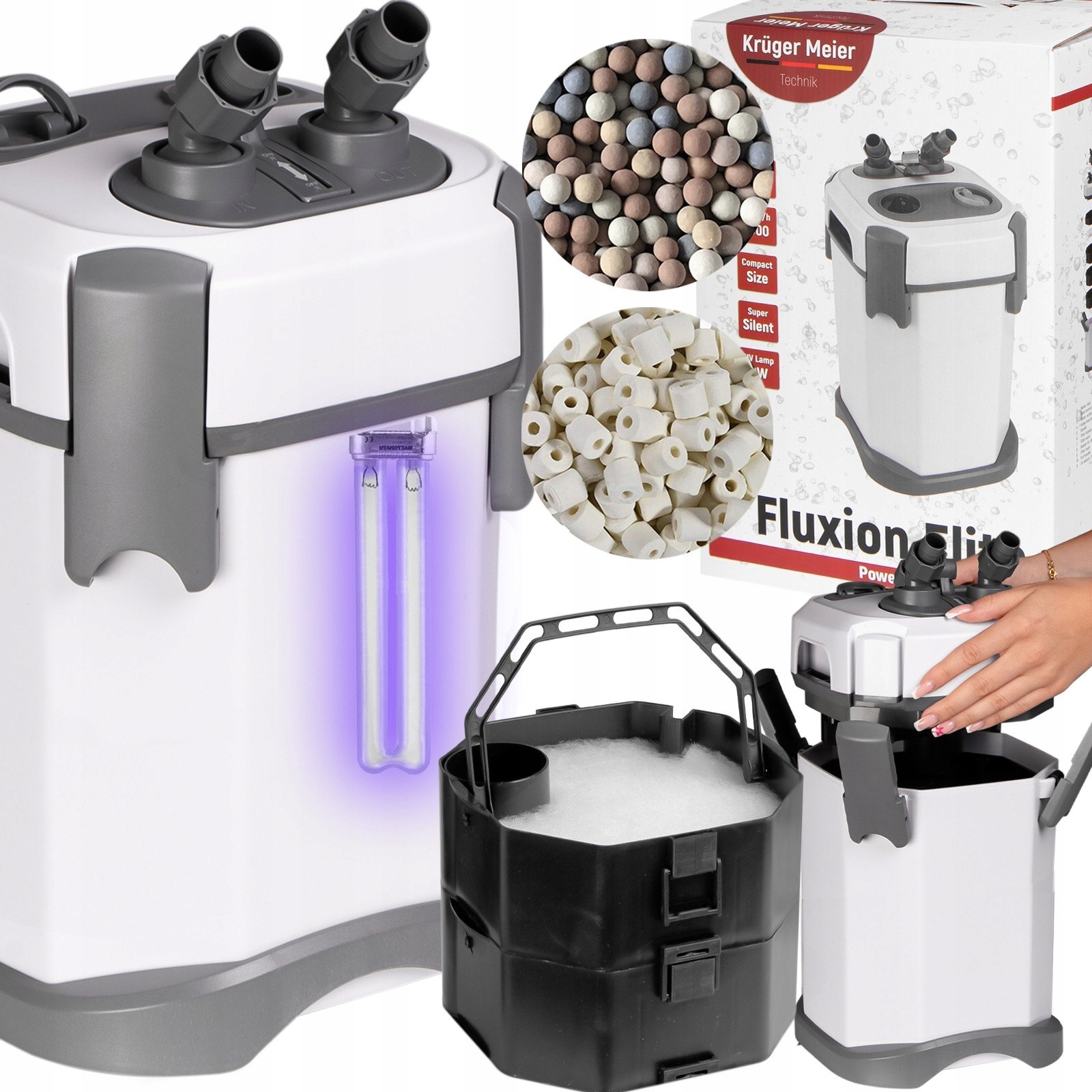 Levně Ultratichý Uvc Filtr Pro Akvárium, Silný, Sterilizuje Vodu A Bojuje Proti Řasám