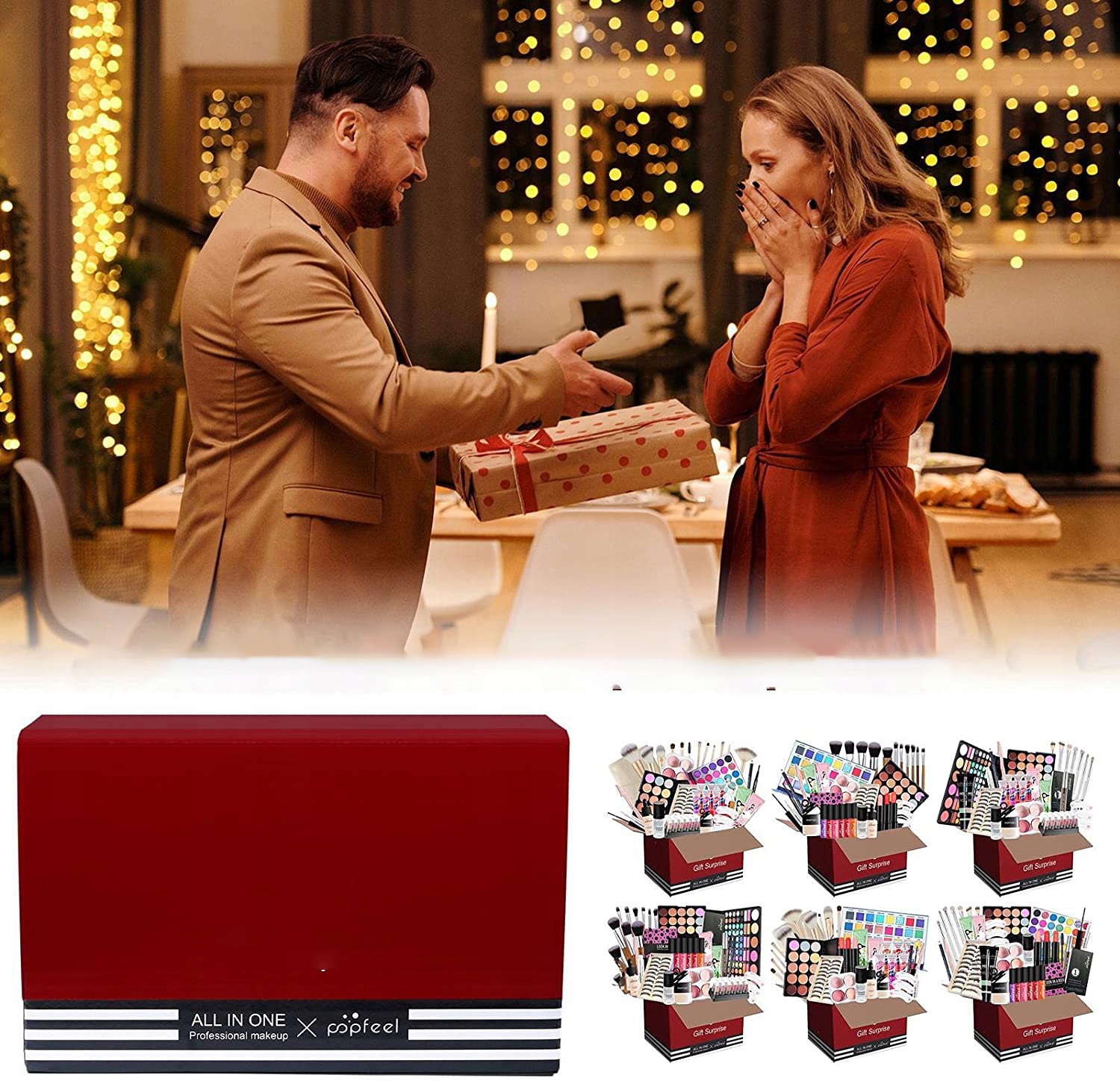 NIESPODZIANKA BOX ZESTAW DO KOSMETYKÓW DO MAKIJAŻU Marka bez marki