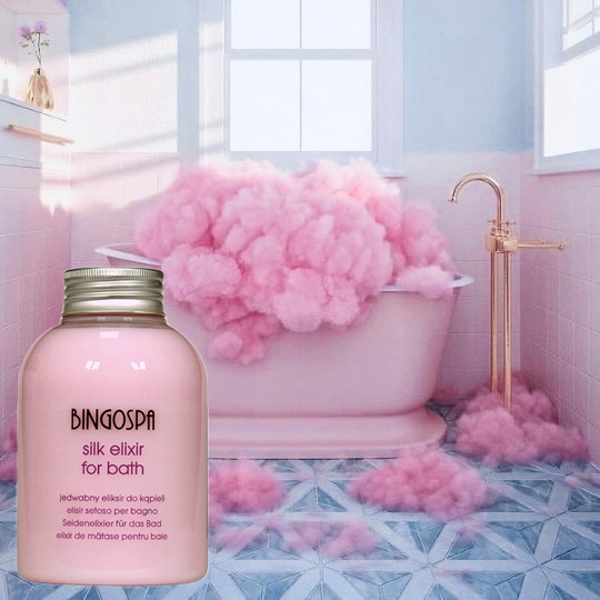 PŁYN DO KĄPIELI DLA DOROSŁYCH DO ROBIENIA PIANY W WANNIE - JEDWABNY Zapach Jedwabny