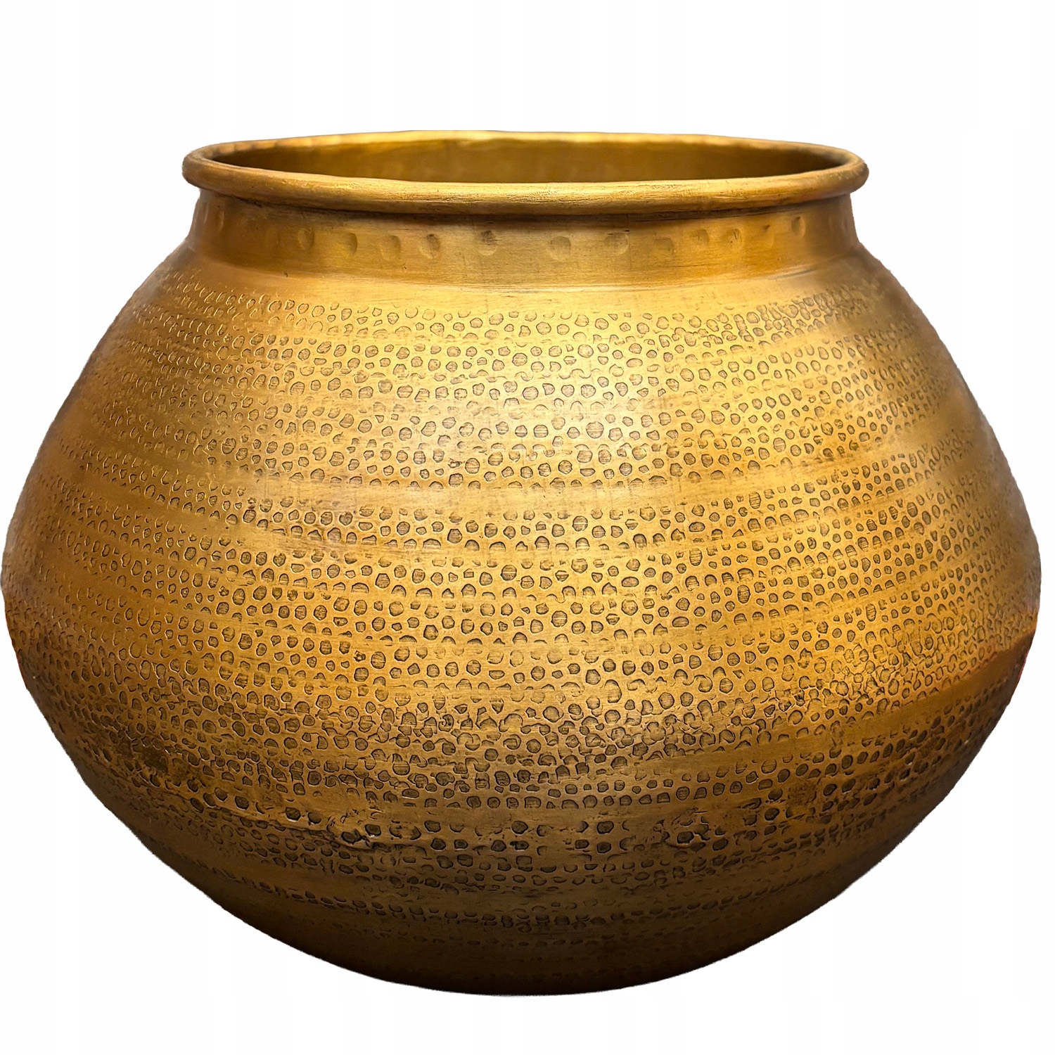 Květináč Obal Na Květináč Zlatý Velký 28 cm loft na bonsai zamiokulkas do domu obývacího pokoje