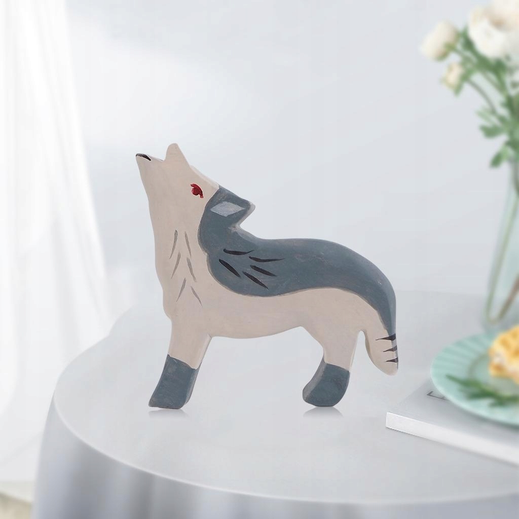 Animal Learning Toy Figures Numbers Model Wolf Rodzaj do zbudowania