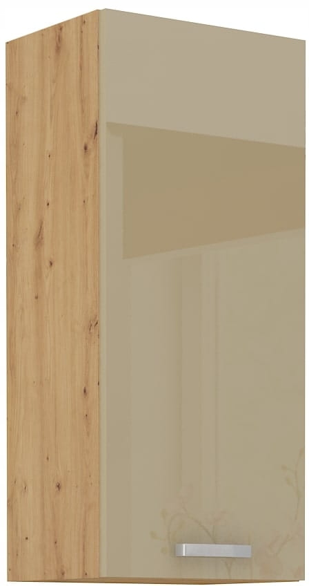 Horní Kuchyňská Skříňka 40 X 90 CM Cappuccino Lesklá Přední Strana
