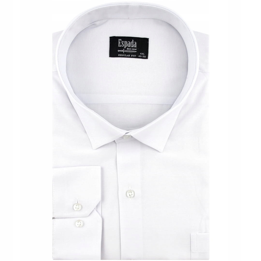 Duża Koszula Męska Wizytowa do garnituru biała Duże rozmiary J309