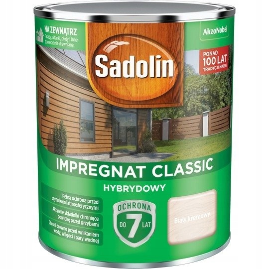 

Sadolin Classic Impr. Hybrydowy 0,75L Biały Kremo