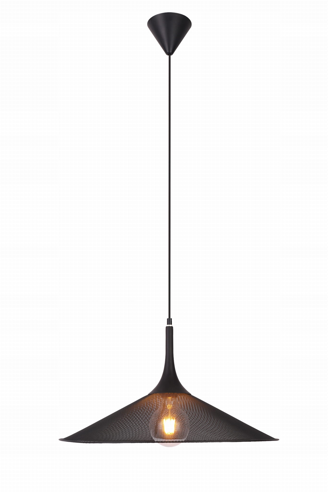 Závěsná Lampa Kiruna 1X40W E27 Černá