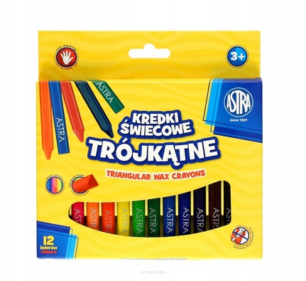 

Kredki Świecowe Trójkątne Astra