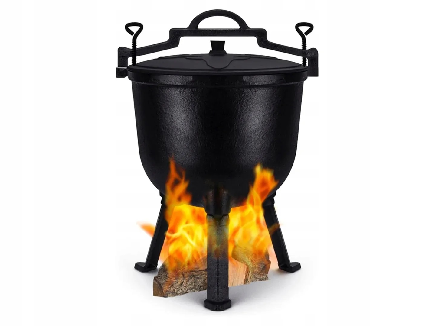 Kociołek Żeliwny Garnek Myśliwski Węgierski 8 L KB9903