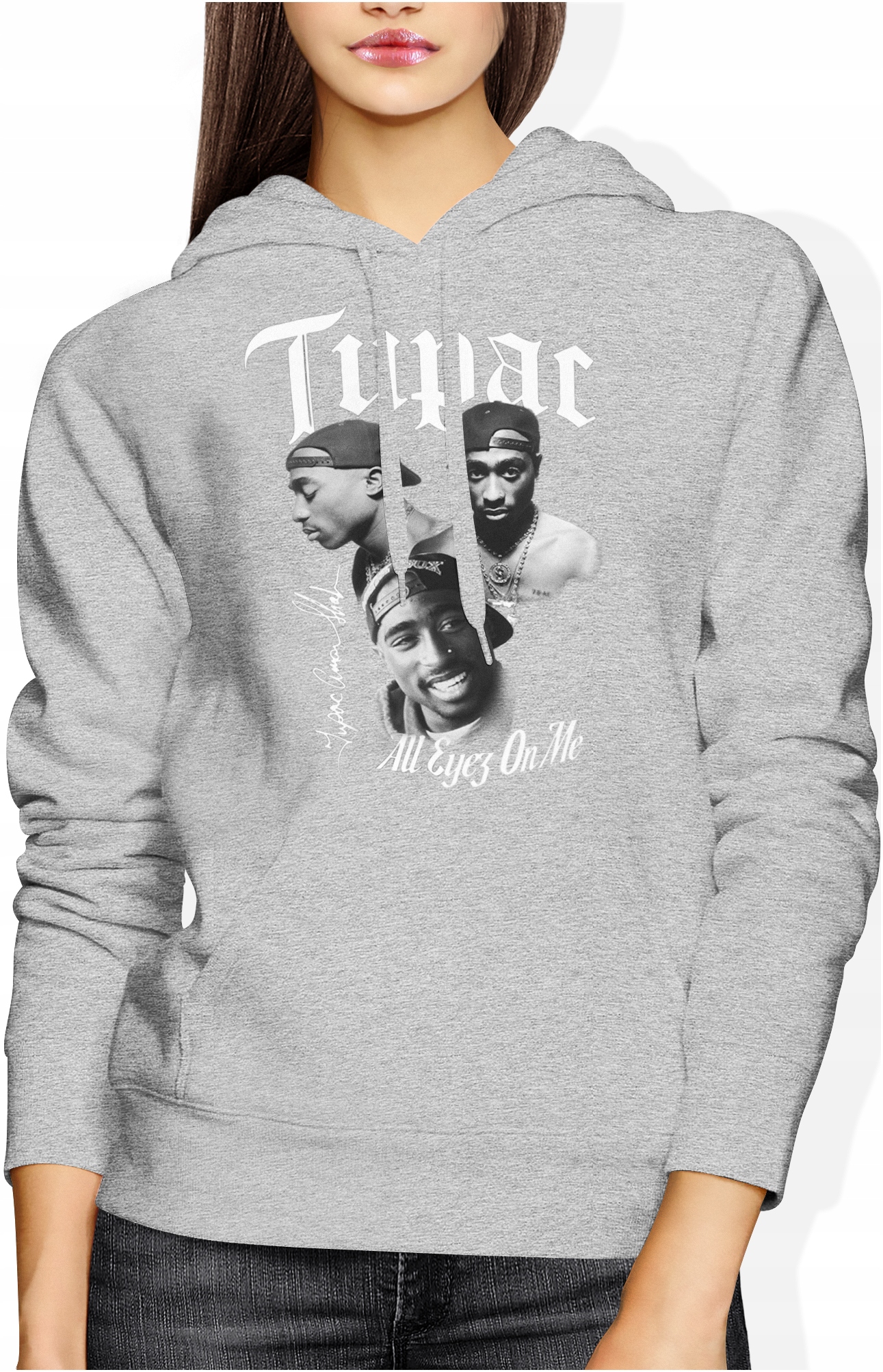 

2PAC Bluza Damska Tupac Hip Hop Rap Z Kapturem R M