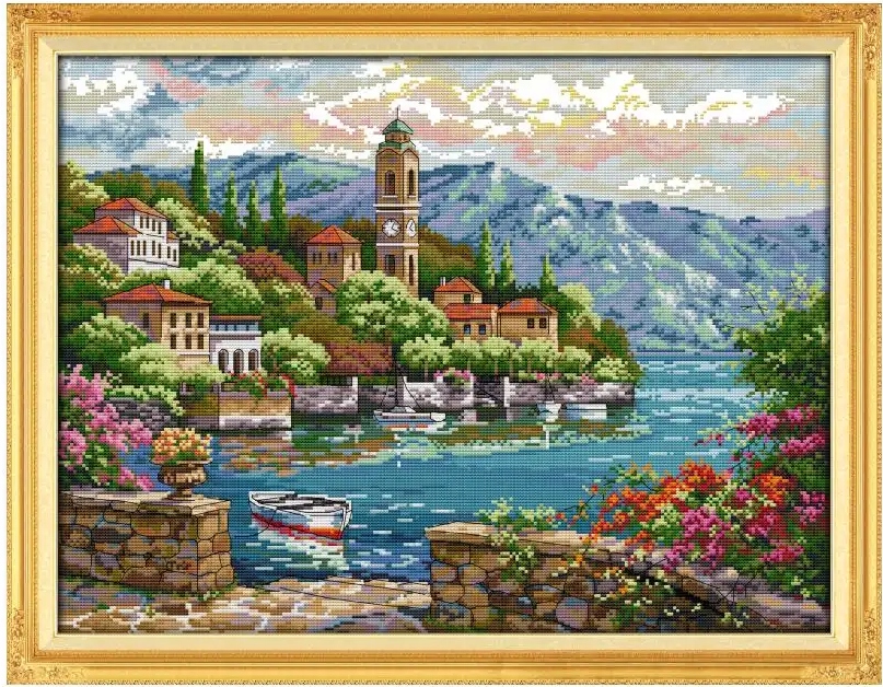 Křížková výšivka počítaná sada (kanva, mulina)