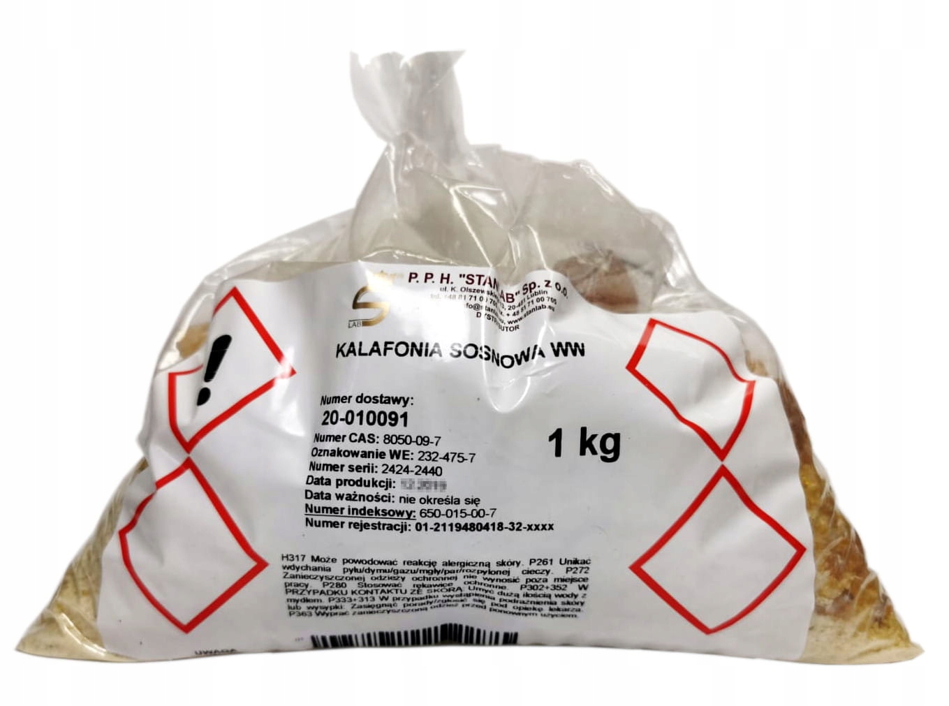 

Kalafonia Sosnowa 1 Kg Stanlab kosmetyczna strun