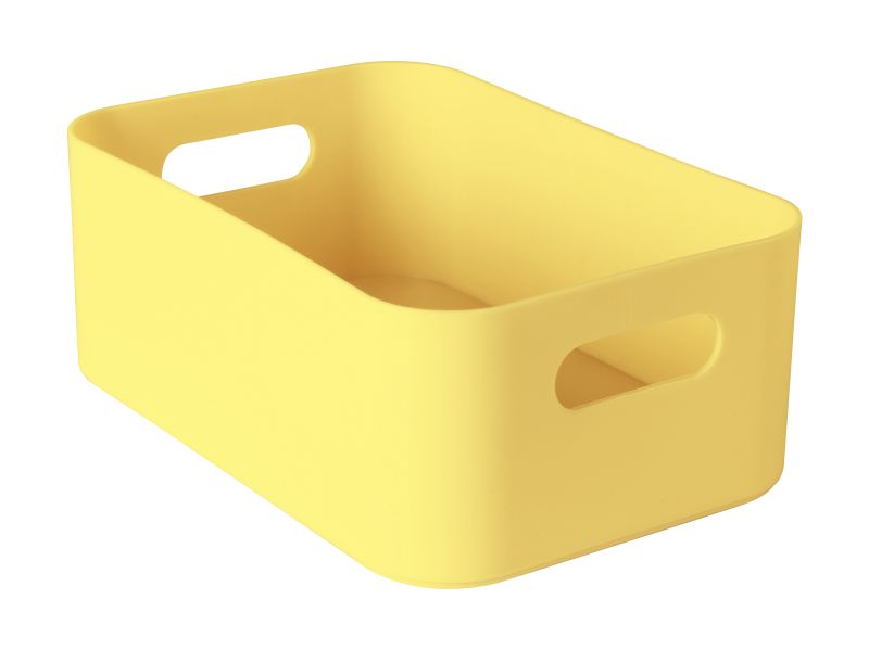 

Pojemnik plastikowy Makeup 21,5x15x8,5 cm żółty