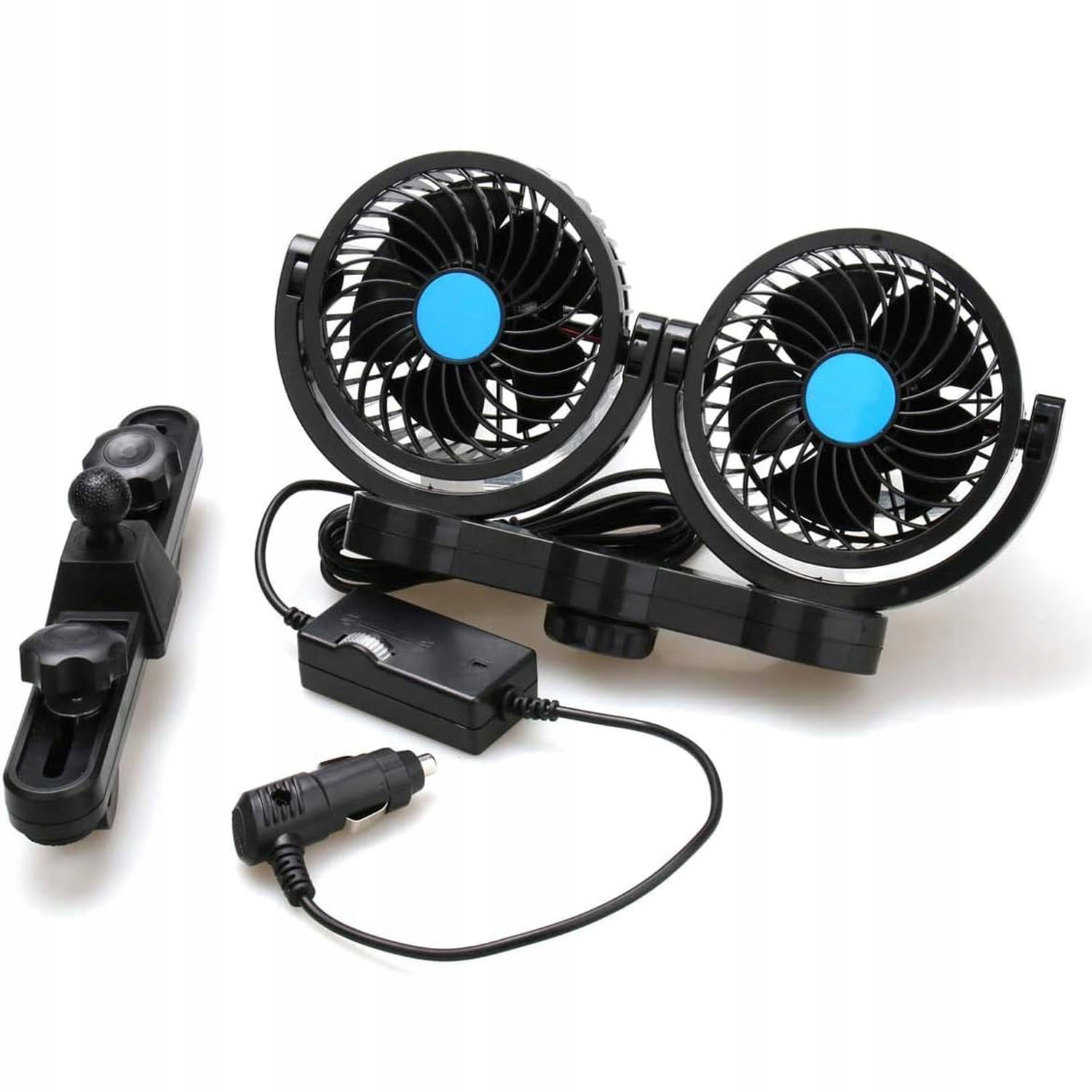 Ventilátor do auta Dvojitý ventilátor Plynulá regulace otáčení
