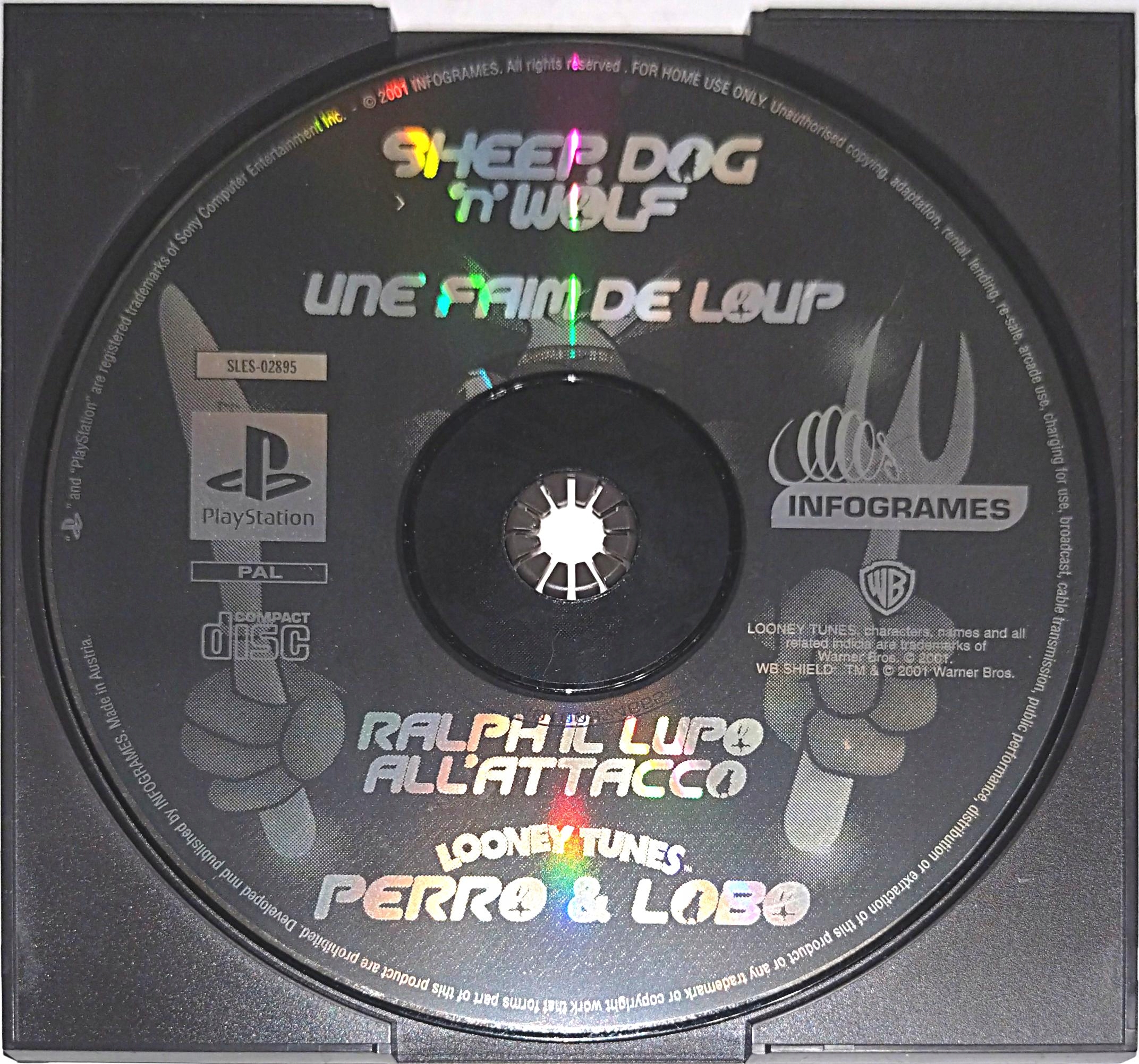 SHEEP, DOG 'N' WOLF Sony PlayStation (PSX) SAMA PŁYTA CZYTAJ OPIS