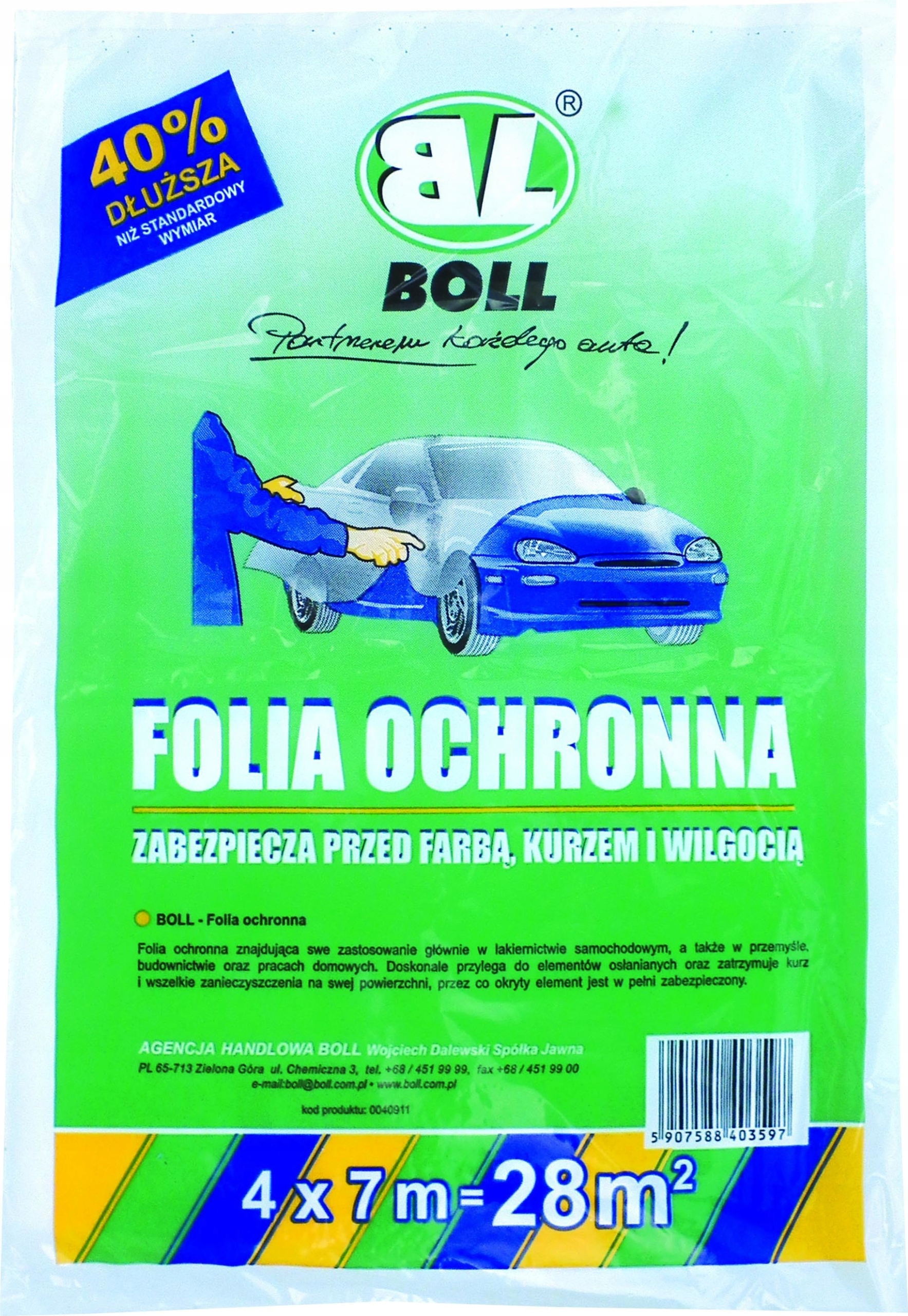

Boll folia ochronna 7 m x 4 m (28m2)