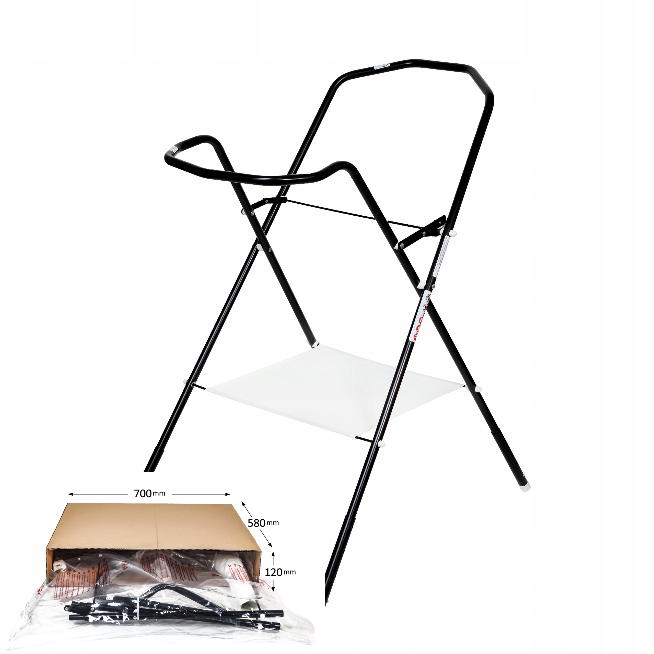 MALTEX LULU DESIGN STOJAK SKŁADANY POD WANNĘ 100 CM Z PÓŁKĄ Marka Lulu Design