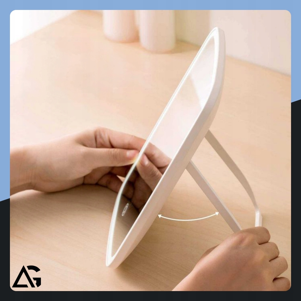 LUSTERKO DO MAKIJAŻU KOSMETYCZNE PODŚWIETLANE LED LUSTRO DO MALOWANIA USB Rodzaj stojące