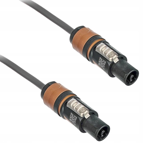 Kabel przewód głośnikowy Speakon 10 m 1,5 mm Neutrik Szary the sssnake