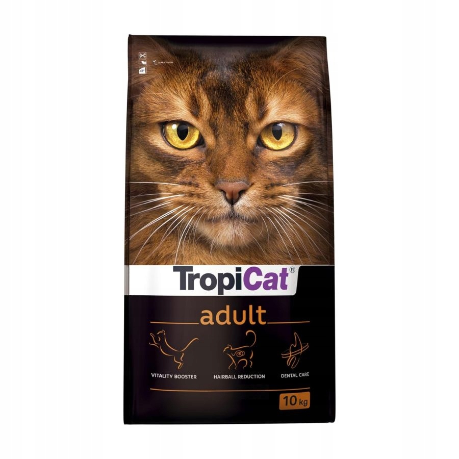 TropiCat Premium Adult krmivo pro dospělé kočky Kuře 10 kg