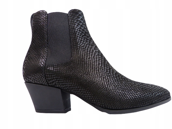 černé kotníkové boty kožené kovbojské boty stabilní Sala 37