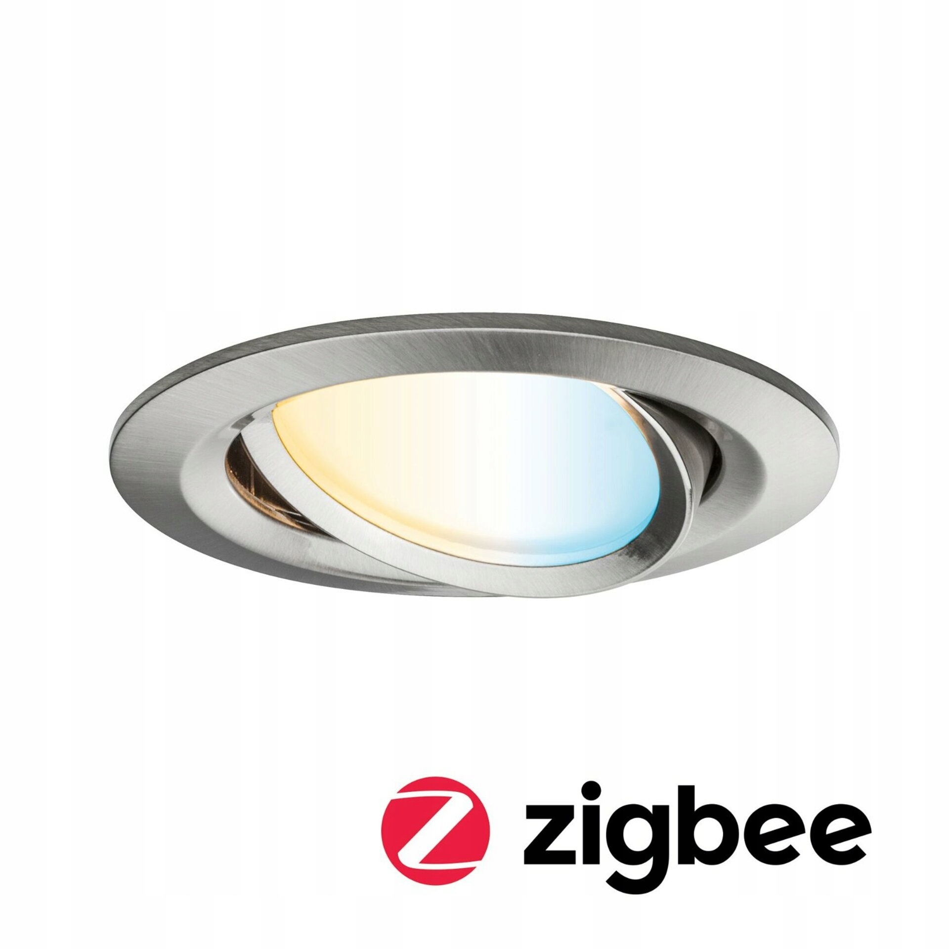 Paulmann Zigbee Led Coin Nova Plus 6,5 W, meniteľná biela, kruhová, kov