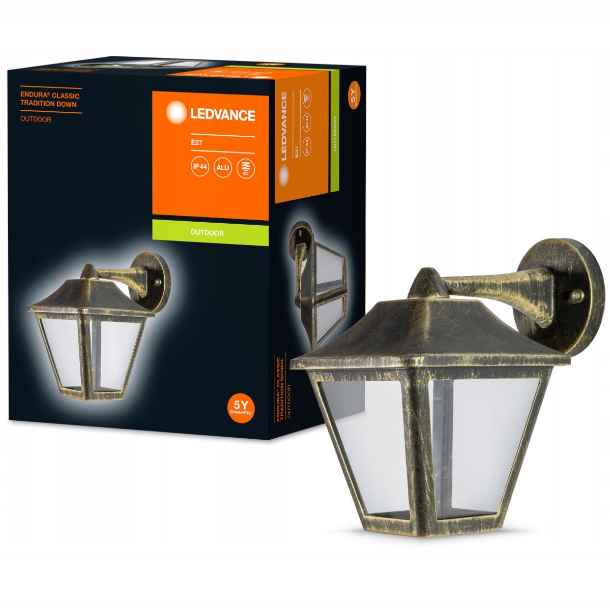 

Kinkiet Ogrodowy Lampa Zewnętrzna E27 Led Ledvance