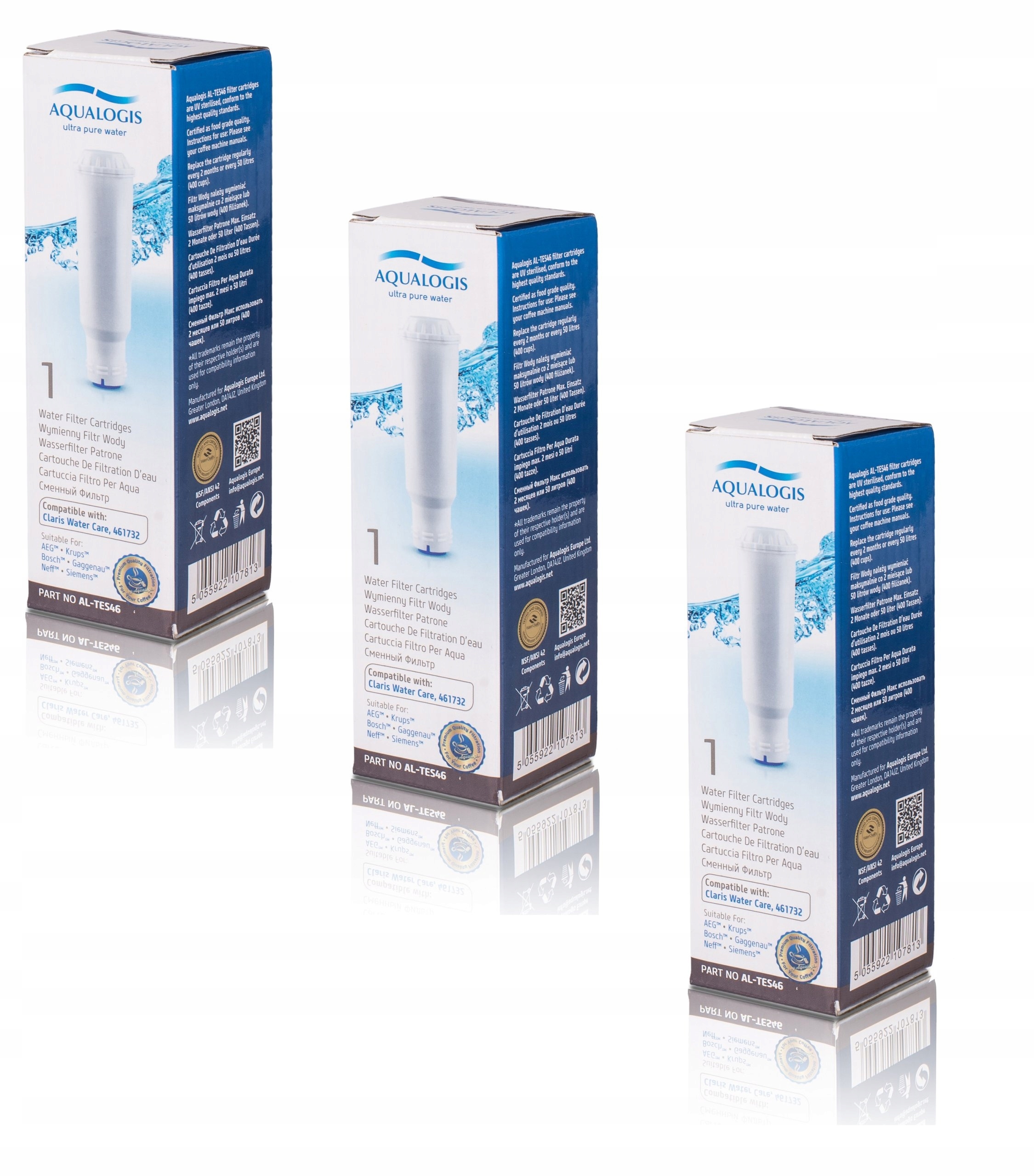 

3x Filtr Wody Ekspresu Kawy Krups EA829E