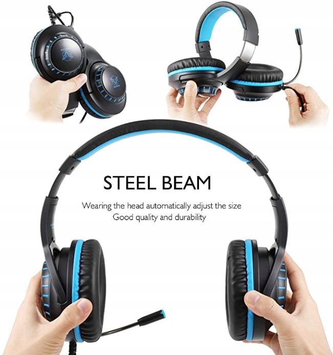 Masacegon H-11 Słuchawki Gamingowe z mikrofonem PC Ps4 Xbox LED Model H-11